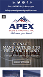 Mobile Screenshot of apexsignsandgraphics.com