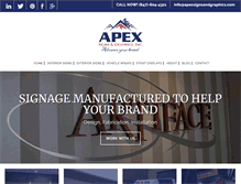 Tablet Screenshot of apexsignsandgraphics.com